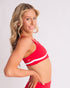 Madilyn Crop - RED/WHITE