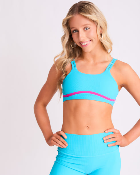 Madilyn Crop - AQUA/ MAGENTA