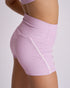 Pipeline Ribbed Short - LILAC/OFF-WHITE