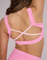 Ribbed Twist Crop - LOLLY PINK/BALLET