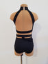 GRACE Leotard Base - Black/Skin Tone Mesh