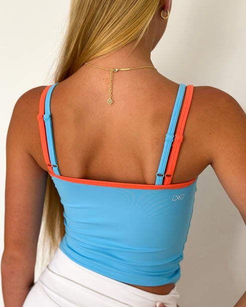 Cami Top - Frozen/Peach