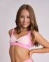 Ribbed Twist Crop - LOLLY PINK/BALLET