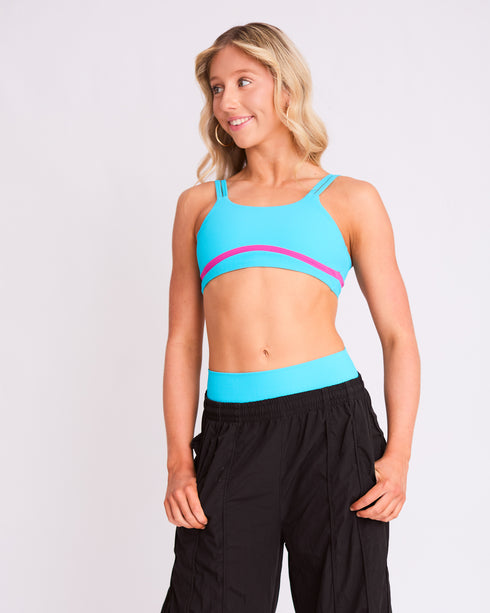 Madilyn Crop - AQUA/ MAGENTA