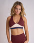 Adapt Crop - BURGUNDY/SAND/NAVY