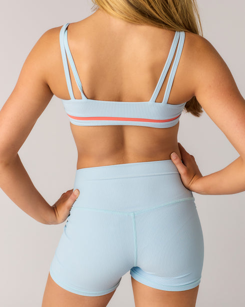 Everyday Ribbed Short - BALLET BLUE