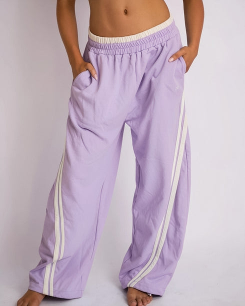 Barrel Sweats - LILAC/CREAM