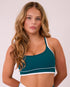 Duality Crop - Teal/WHITE