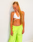 NATION JOGGERS - Neon Green/White
