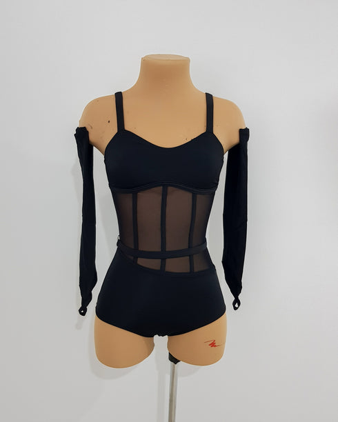 Hallie Leotard - Black