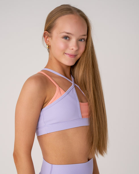 Tri Crop - WISTERIA PEACH