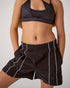 NATION JOGGER SHORTS - BLACK/WHITE