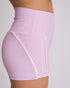 Pipeline Ribbed Short - LILAC/OFF-WHITE