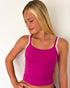 Cami Top - Magenta/Pale Pink