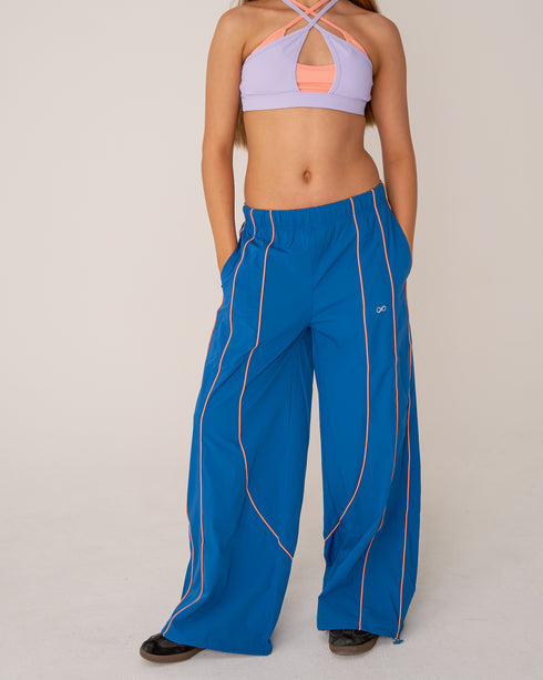 NATION JOGGERS - TEAL/PEACH
