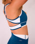Duality Crop - MARINE/WHITE