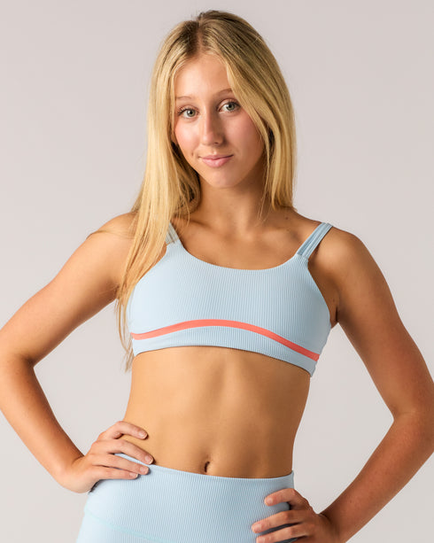 Madilyn Crop - BALLET BLUE/PEACH