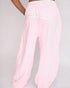 Barrel Sweats - BABY PINK/WHITE