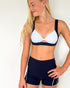 Pipeline Ribbed Short - NAVY/SKYE