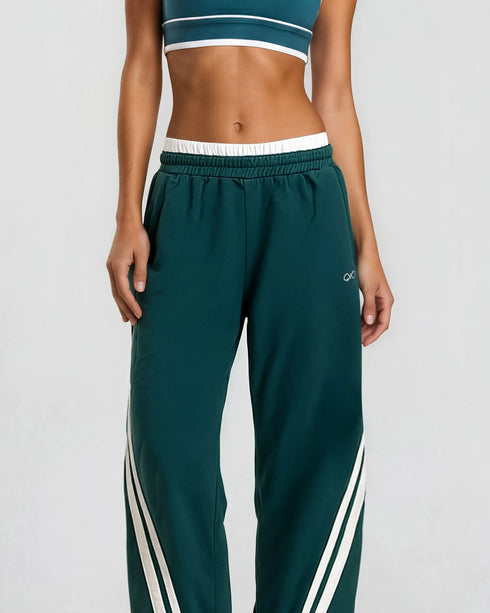 Barrel Sweats - TEAL/WHITE